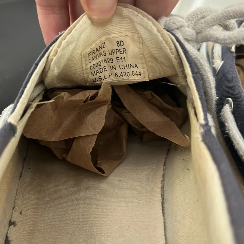 Polo Ralph Lauren Franz mens Boat shoes canvas 8D